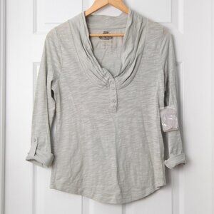 Anthropology Pilcro and the Letterpress Grey Henley NWT size M